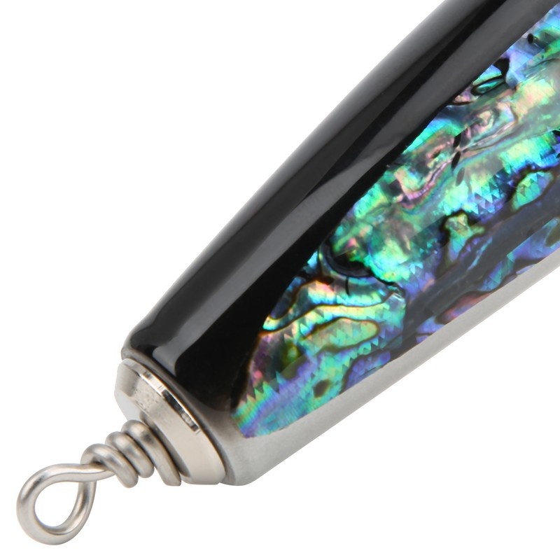 Fish Lure Abalone Shell Fishing Bait Wooden Crankbait for Tuna