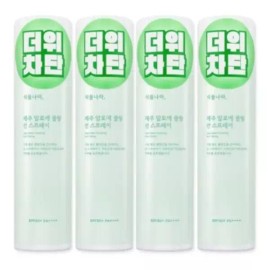 EASYHOUSE 이지하우스 식물나라 제주알로에 쿨링 선 100ml 4개 629439 Easy House Plant Nation Jeju Aloe Cooling Sun 100ml 4pcs