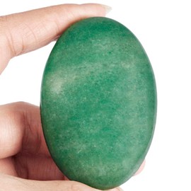 Nupuyai Worry Stone, Precious Stone, Tumbled stone, Oval Shape Crystal Healing Stone, Pocket Stone for Massage, Reiki and Home Decoration