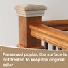 Geetery 2 Pcs 4 x 4 Wood Newel Post Cap