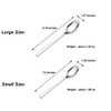 Serlife 2 in 1 Spoons Forks 3 Packs Stainless Steel