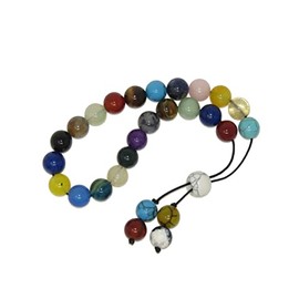 N5 MG Loose Strung Worry Beads 10mm Mixed Gemstone Beads Handmade Design