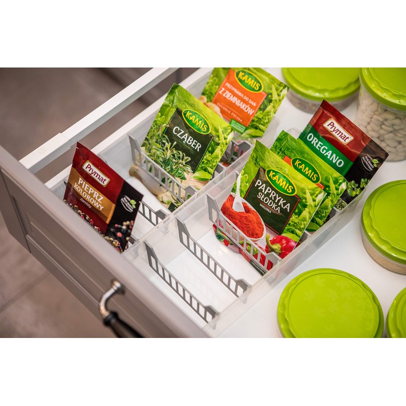 BranQ kitchen organiser, plastic, green, 30.3 x 12.8 x 8