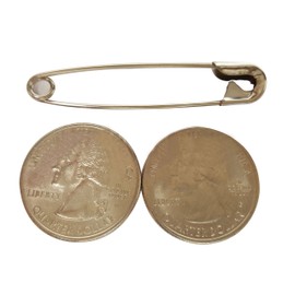 NiftyPlaza 100-Pack Extra Large Safety Pins (2 Inch, Silver) – Heavy Duty, Rust-Resistant Pins for Clothing, Diapers, Sewing, Hijabs, Laundry & Crafting