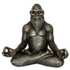 Top Brass 6” Bigfoot Yoga Statue Sasquatch Lotus Pose Meditation