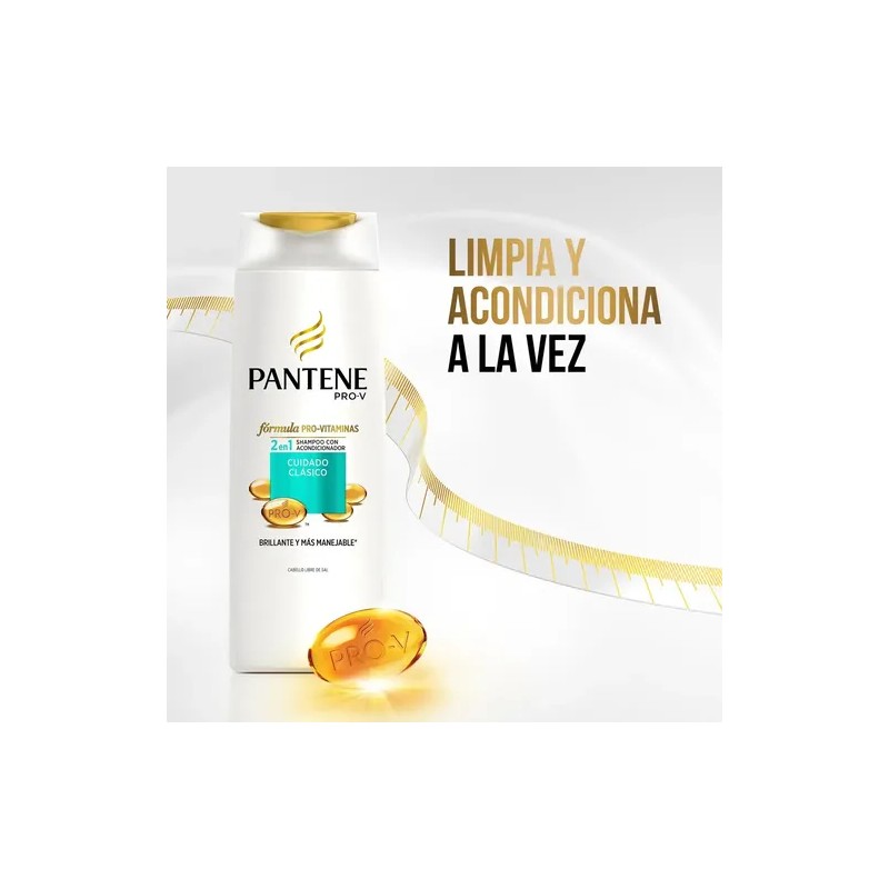 Shampoo Acondicionador Pantene Pro Clásico 2en1 Mini 100ml