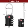 Blendura TSA Approved Luggage Locks, 2 Pack TSA Suitcase Locks,