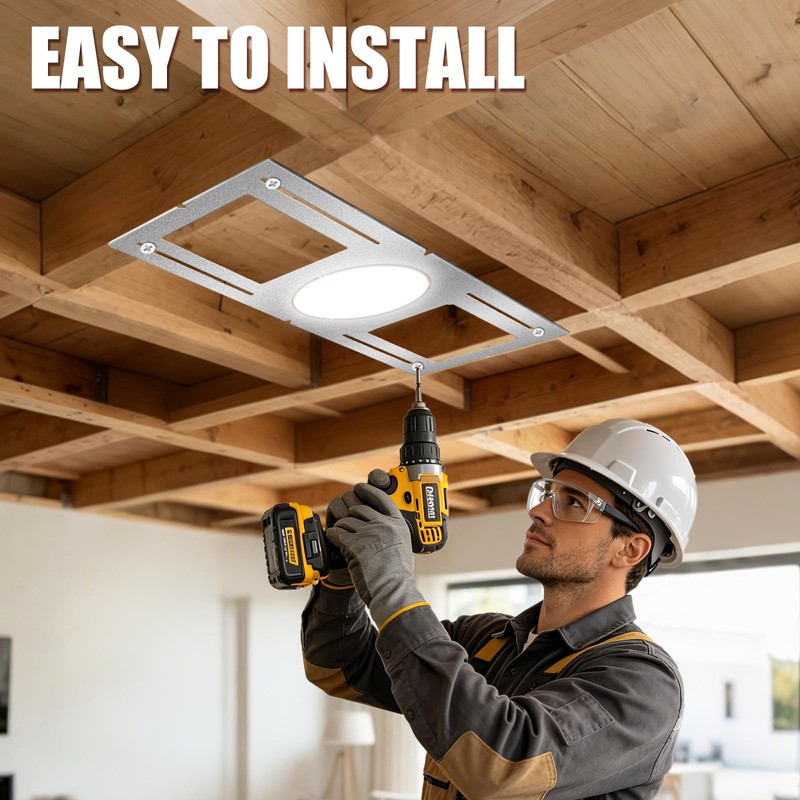 YXJSTO 24Pack Steel New Construction Mounting Plate, Recessed Light Housing