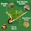 John Deere Deluxe 34" Wheelbarrow and Garden Set Includes 5