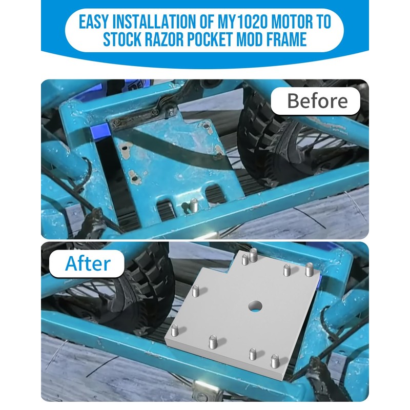 Foruly Motor Adapter Plate Set for RSF350 Models Razor Pocket