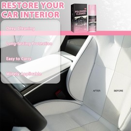 Polishing Cleaner Car Interior, 100ML Car Interior Cleaner, Interior Detailer Spray, Car Interior Detailing Cleaner for Rubber, Leather& More, Multi-Surface Cleaning for Car Interior(2PCS)