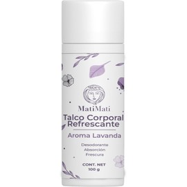 Talco Corporal Refrescante Lavanda MatiMati-Desodorante 100 g