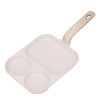 Nonstick Egg Pan Egg Frying Pan 3 Section Square Grill