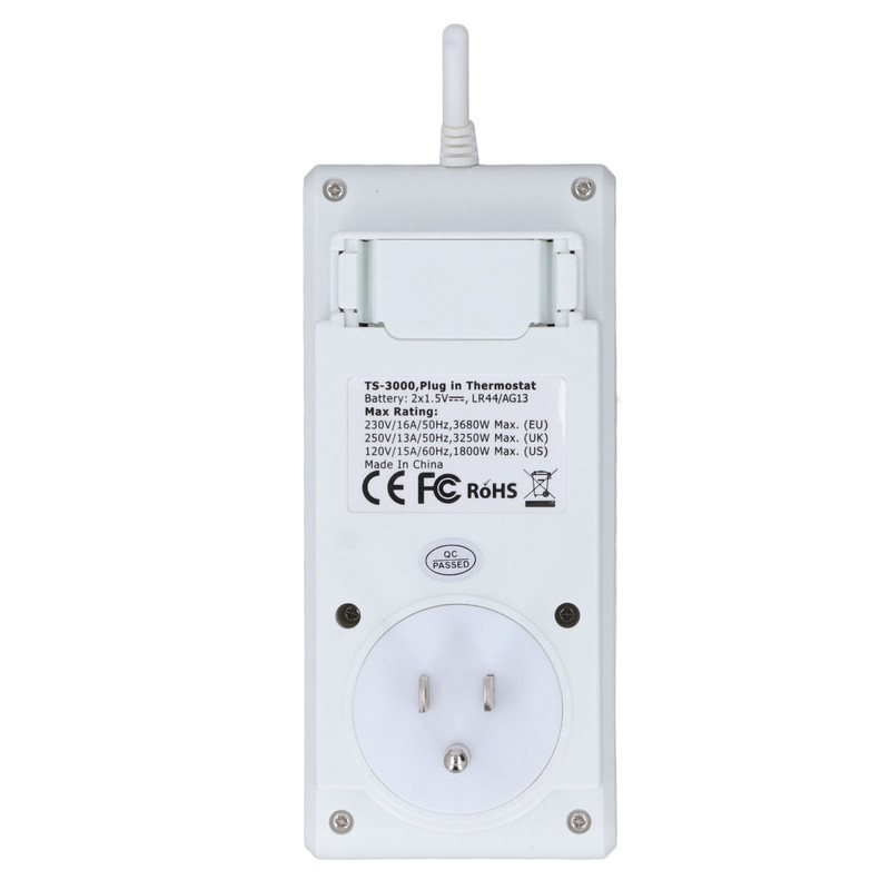 Thermostat Outlet Wireless Programmable Automatic Temperature Controller Socket Switch US
