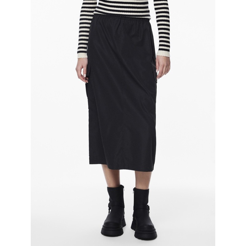PIECES Pcjobina Mw Midi Cargo Skirt Mm Cargo Skirt, black