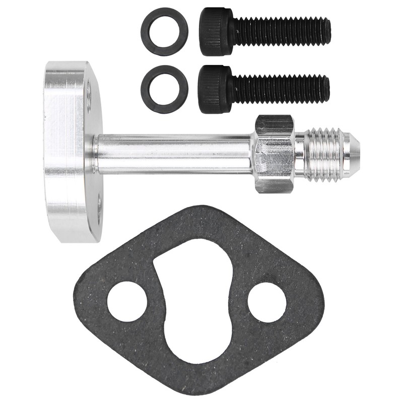 Turbo Oil Water Drain Return Flange Adapter Kit Aluminium Alloy