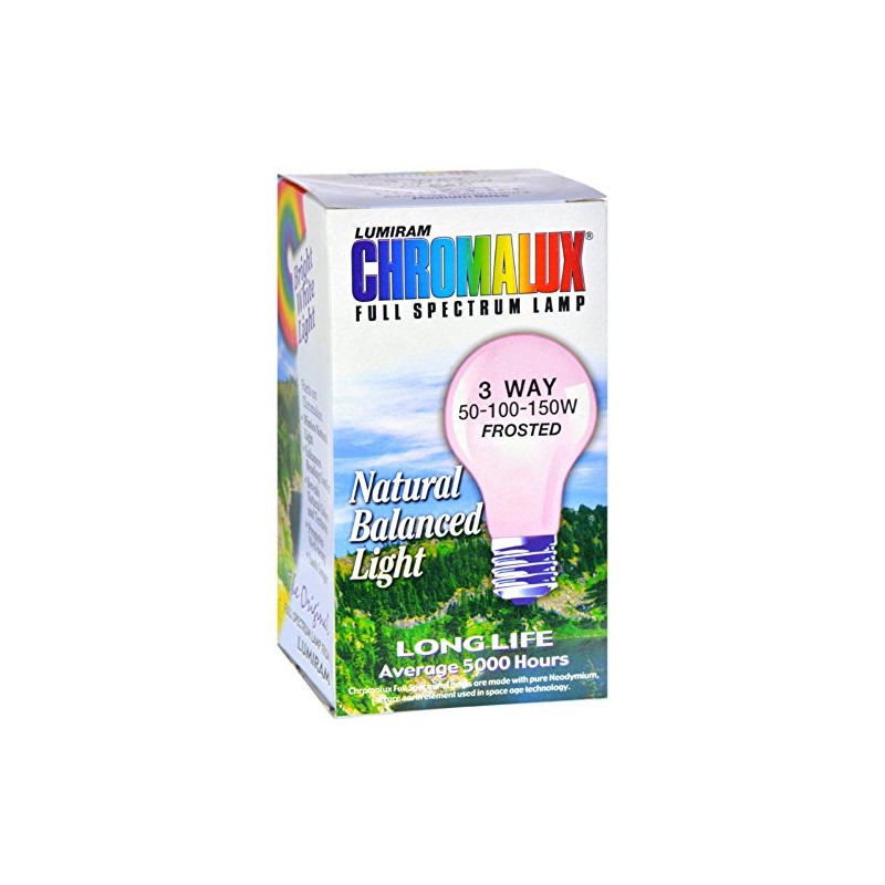 Chromalux Lumiram Full Spectrum 3 Way 50/100/150 Watts Frosted Light