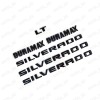 GM 19-25 Silverado Duramax Tailgate Letter Emblem Nameplate LT Kit