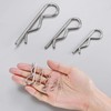 M METERXITY 20-Pack R-Shaped Cotter Pin, M1.2x25mm Stainless Steel Hairpin