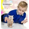 Puzzled 3D Puzzle Owl Wood Craft Construction Model Kit, Fun