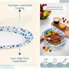 Paper Plates 12 Inch, 100 Count Oval Large Disposable Plates