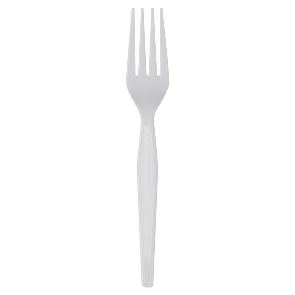Dixie 7.13" Heavy-Weight Polystyrene Plastic Fork by GP PRO (Georgia-Pacific); White; FH217; (Case of 1;000); 1 Box/Case