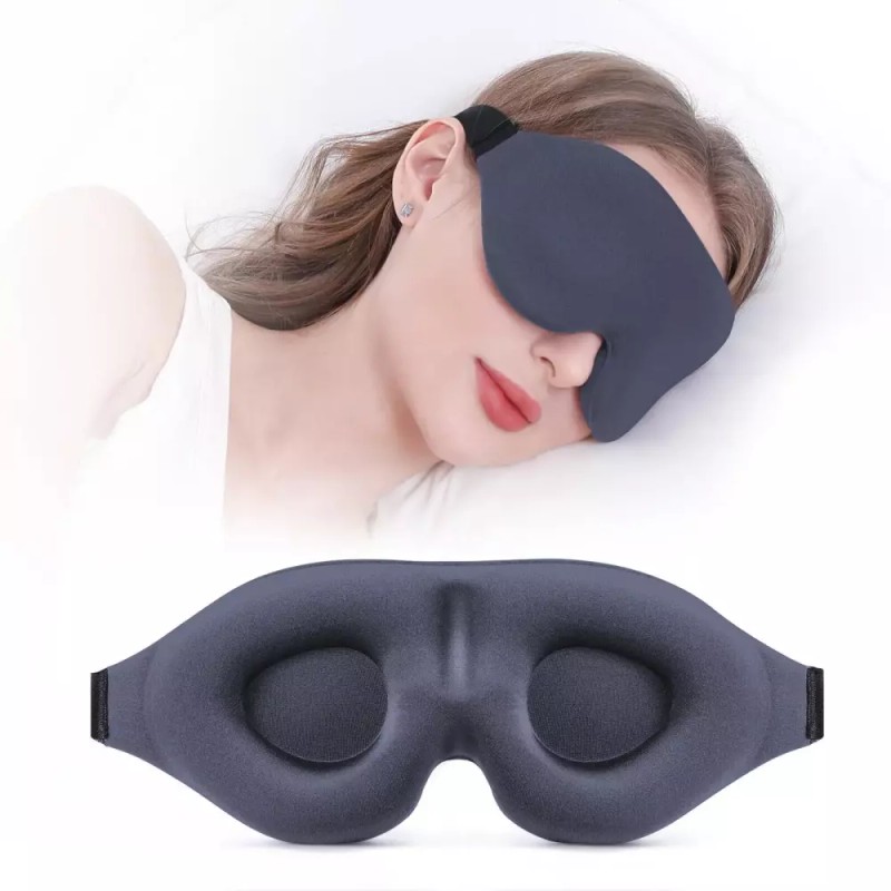 수면 눈 보호 눈가리개 3D쿠션 수면안대 블랙 YuE2+9mkX Sleep Eye