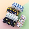 Pencil Case Large Capacity 3 Compartments Pen Holder Cosmetic Bag