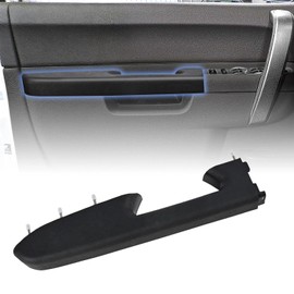 OICCTBF Black Front Left Driver Side Armrest Repair Kit for Silverado for Sierra 1500 2010-2013 and 2500 3500 HD 2010-2014,Door Panel with Release Handle Below Armrest,Replace for GM 22818465