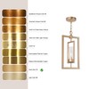 GEPOW Gold Pendant Light, 1-Light Modern Kitchen Pendant Lights with