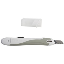 Kokuyo HA-S100W Freene Utility Knife, Safe Construction, Standard Type, White