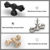 9BUILD EU0040 Pack of 6 Furniture Knobs Black Cabinet Knobs