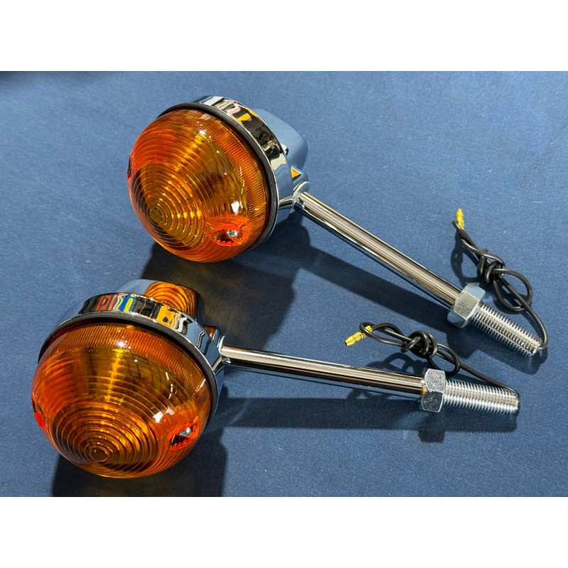 Triumph Lucas Style Turn Signal Front Long Stem Replacement Set
