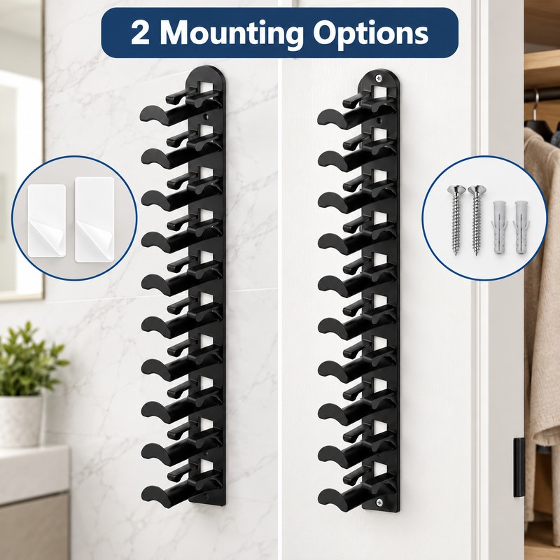 Wall-Mounted Baseball Cap Organizer for Hat Storage – Multi-Layer ABS