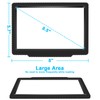 5X Full-Page Magnifying Glass for Reading, Black, Lightweight, 5.7" x