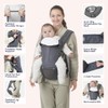 BabbleRoo Grow Carrier – 6-in-1 Baby Carrier with Hip Seat,