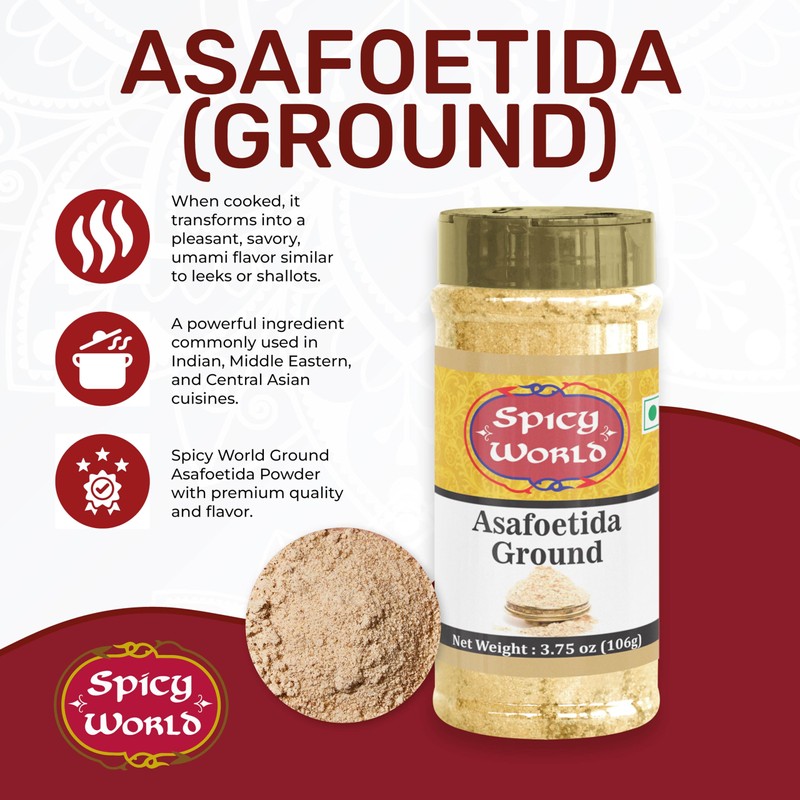 Asafoetida (Hing / Heeng) Ground Powder, 3.75 oz (106g) -