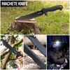 Swiss+Tech 8Pack Hatchet and Machete Axe Fixed Blade Hunting Knife