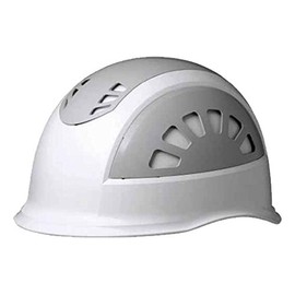 [ミドリ安全] ヘルメット 小サイズ 作業用 ABS製 通気孔付 ズレ防止 SC17BV RAS KP付 ホワイト/グレー