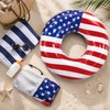 American Flag Inflatable Swim Ring for Pool Fun – 3-Pack
