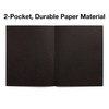 Staples 10% Recycled Smooth 2-Pocket Paper Presentation Folder, Black, 10/Pack