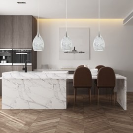 Glassland Pendant Lighting, 1 Light Mini Pendant Light in Brushed Nickel with Gray Glass Shade, ETL Listed.