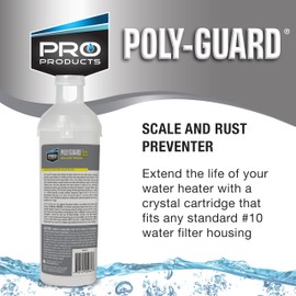 Poly Guard System Replacement Cartridge – Replacement Cartridges for Crystal System -Works with Whole-Home Water Filters – Scale and Rust Preventer – Treats Hard Water