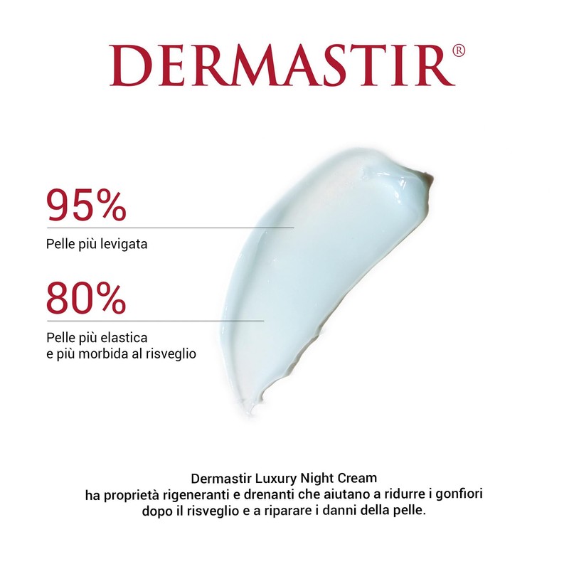 Dermastir Night Cream - Detoxifying, hydrating, regenerating, antiageing. Airless pack