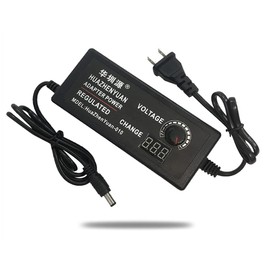 SagaSave Power Supply Adjustable AC/DC 100-240V with Display Over Temperature Overload Protection for Household Shopping Mall US Plug