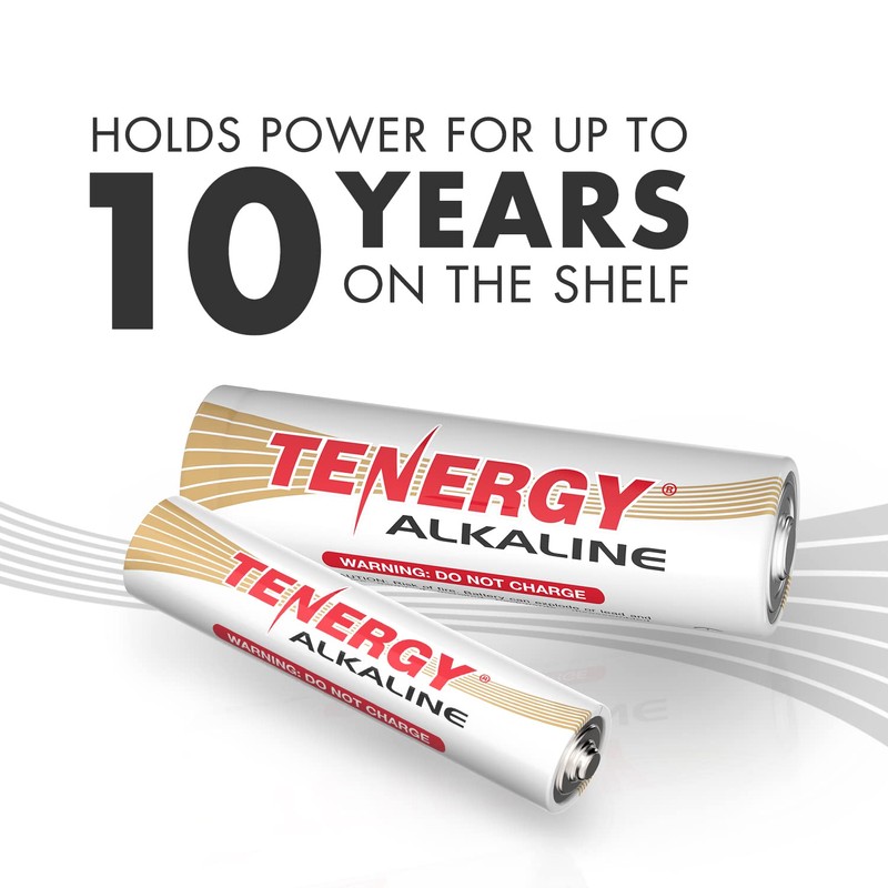 Tenergy Alkaline Batteries & Storage Case, 100xAAs 100xAAA Batteries and