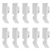 10Pcs Zipper Foot Stainless Steel Multifunctional Strong Practical Sewing Machine
