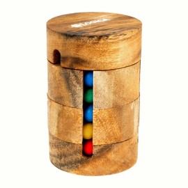 Logica Spiele Art. Tantri - Dreh-Puzzle - Denkspiel aus Holz - Schwierigkeit 3/6 Schwierig - Knobelspiel - Geduldspiel - Euklid Serie