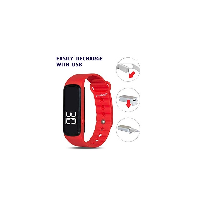 e-vibra Potty Training Watch - Silent Vibrating Alarm Wristband Pill