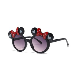JUKOTA Pack of 1 Bow Tie Sunglasses, Polarised Sunglasses, Children's Sunglasses, UV Protection, Cute Bow Sunglasses, Baby Sunglasses, Children's Sunglasses for Boys, Girls (Black)